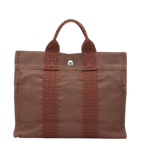 Hermès Air Line Tote PM Handbag, Brown Canvas Bag, Women's, HERMES - Picture 1 of 12